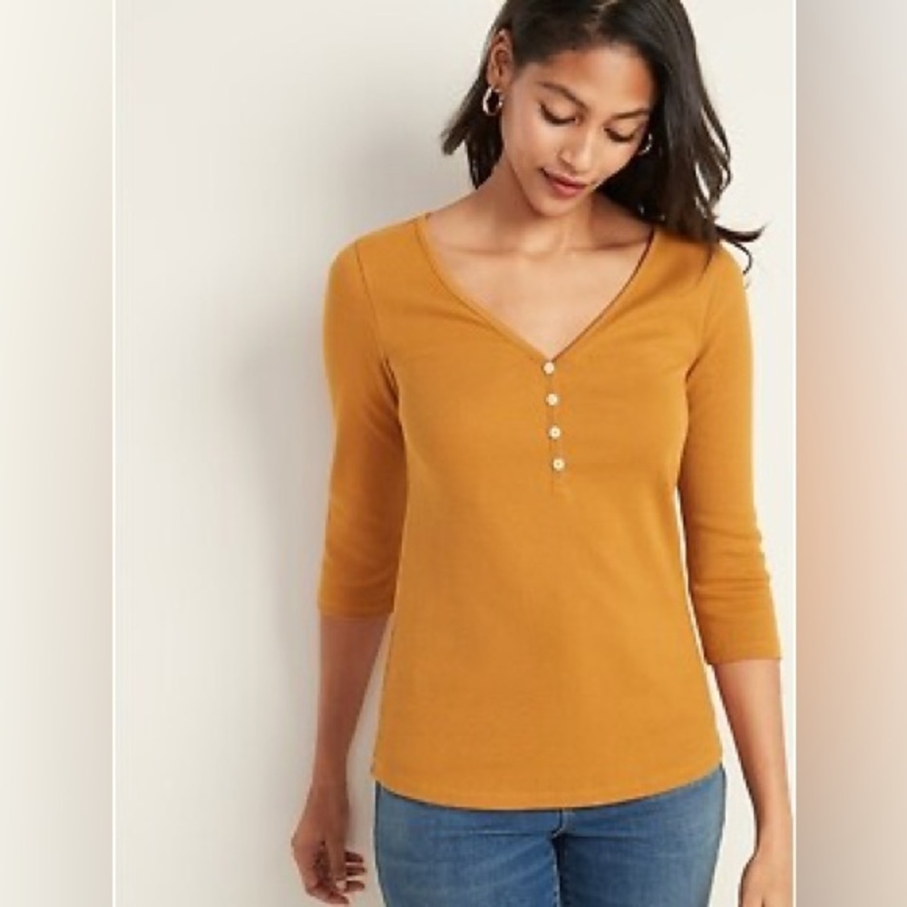 A.N.A Henley Long Sleeve - Picture 1 of 6